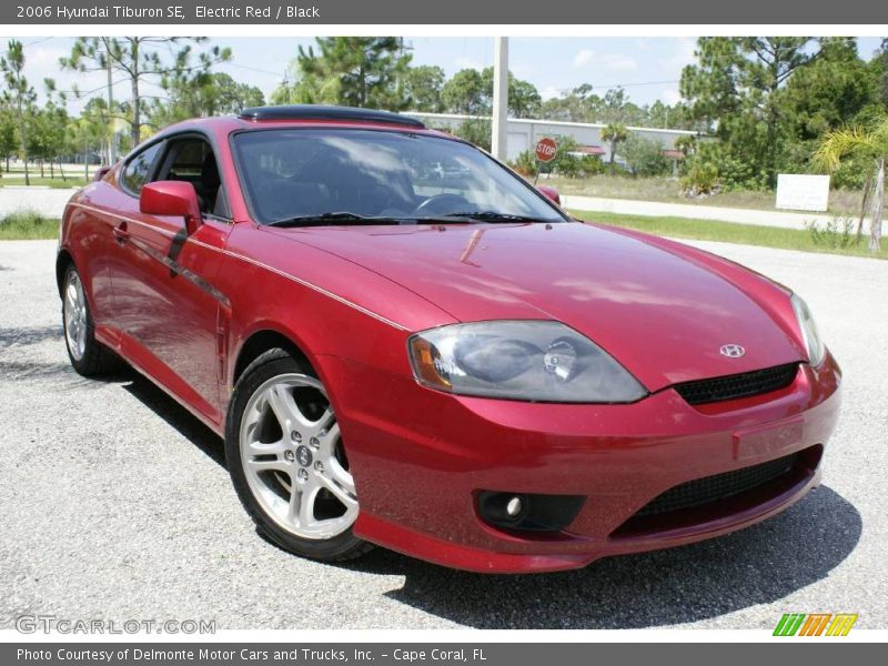 Electric Red / Black 2006 Hyundai Tiburon SE