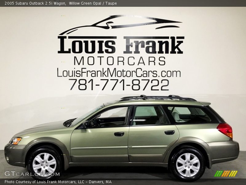 Willow Green Opal / Taupe 2005 Subaru Outback 2.5i Wagon
