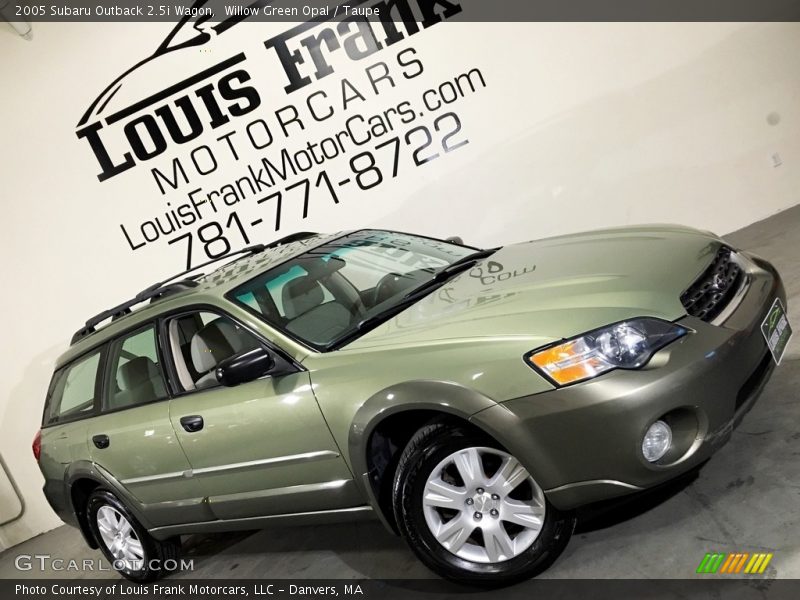 Willow Green Opal / Taupe 2005 Subaru Outback 2.5i Wagon