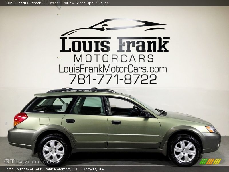 Willow Green Opal / Taupe 2005 Subaru Outback 2.5i Wagon