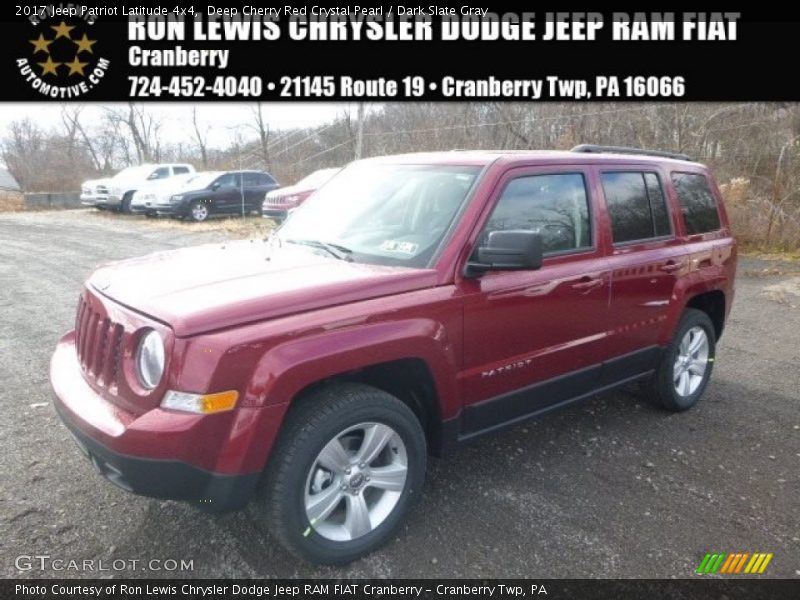 Deep Cherry Red Crystal Pearl / Dark Slate Gray 2017 Jeep Patriot Latitude 4x4