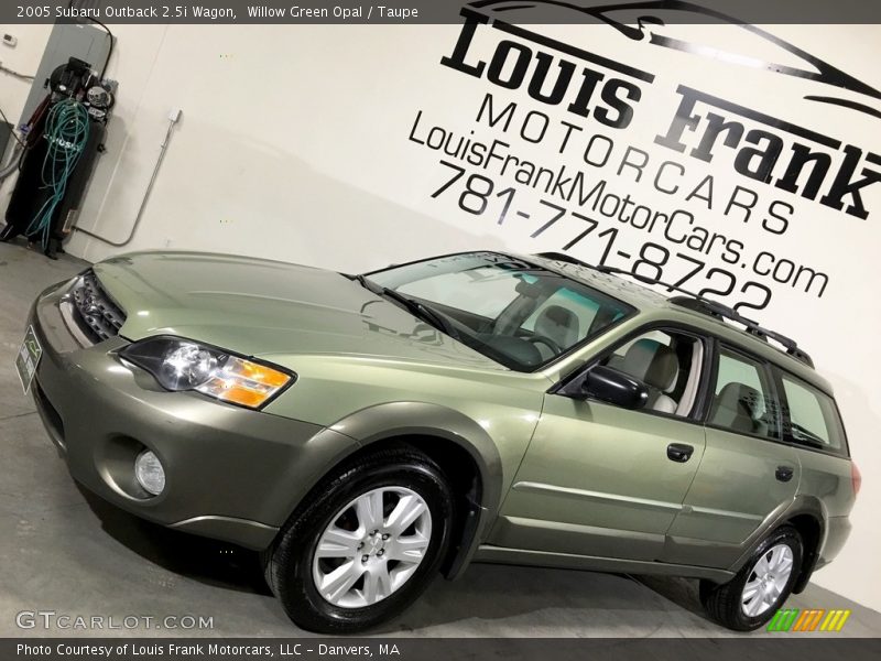 Willow Green Opal / Taupe 2005 Subaru Outback 2.5i Wagon