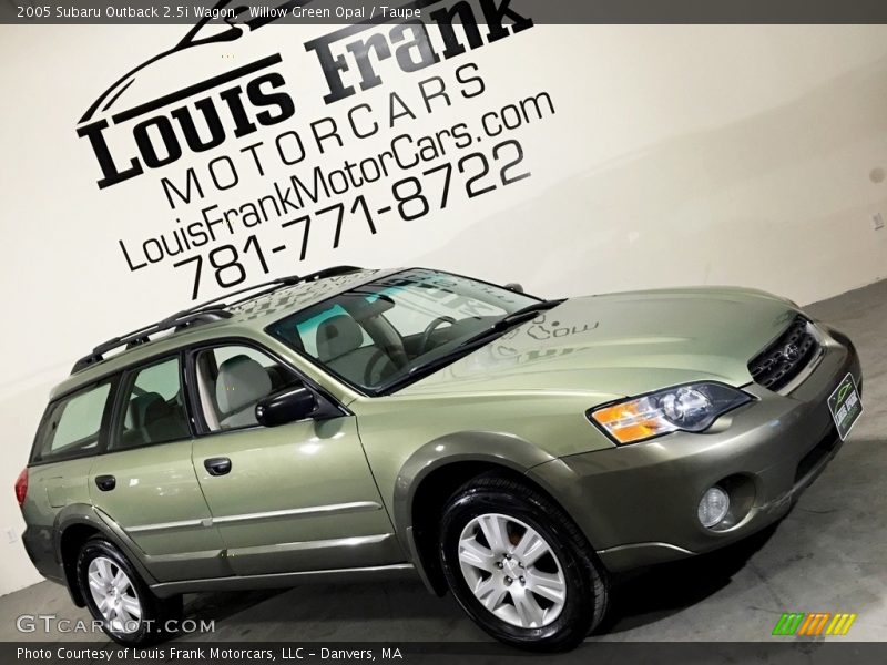 Willow Green Opal / Taupe 2005 Subaru Outback 2.5i Wagon