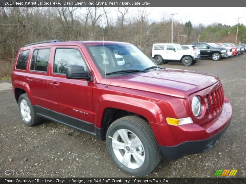 Deep Cherry Red Crystal Pearl / Dark Slate Gray 2017 Jeep Patriot Latitude 4x4