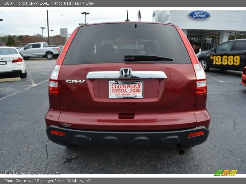 Tango Red Pearl / Gray 2007 Honda CR-V EX-L