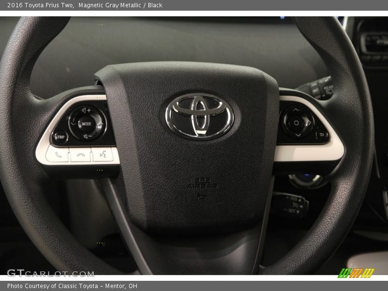 Magnetic Gray Metallic / Black 2016 Toyota Prius Two