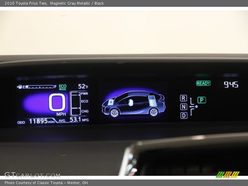 Magnetic Gray Metallic / Black 2016 Toyota Prius Two