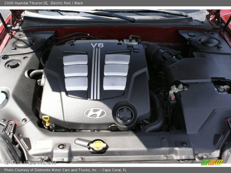 Electric Red / Black 2006 Hyundai Tiburon SE