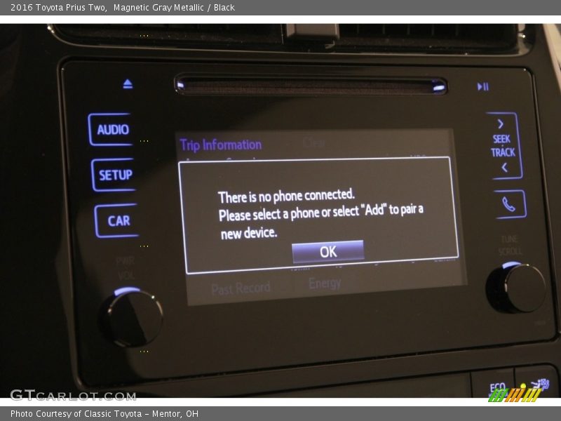 Magnetic Gray Metallic / Black 2016 Toyota Prius Two