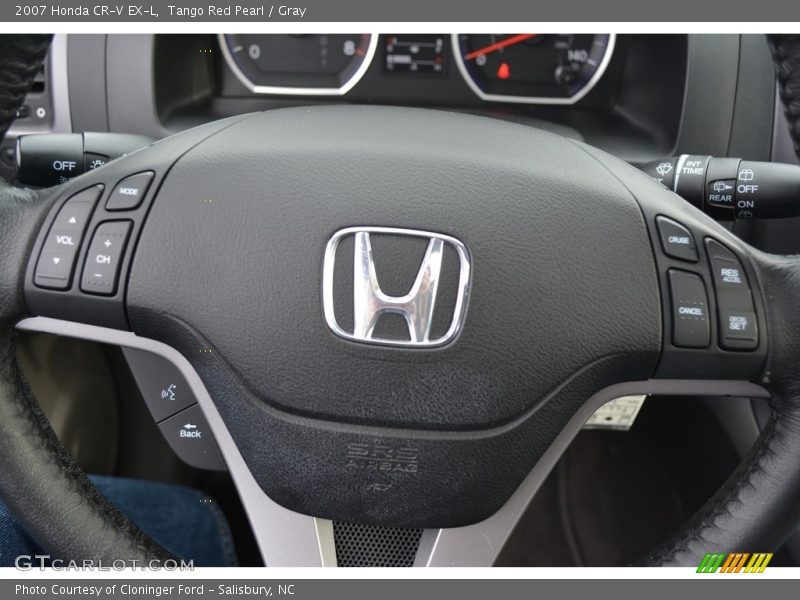 Tango Red Pearl / Gray 2007 Honda CR-V EX-L