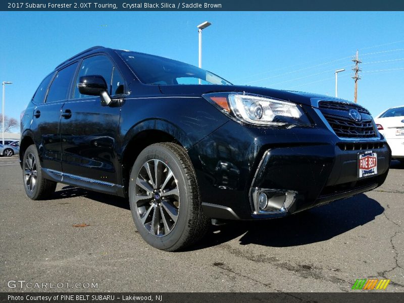 Crystal Black Silica / Saddle Brown 2017 Subaru Forester 2.0XT Touring