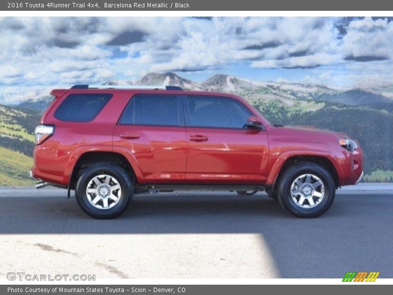 Barcelona Red Metallic / Black 2016 Toyota 4Runner Trail 4x4
