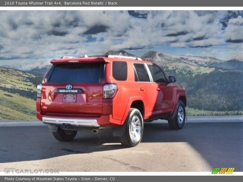 Barcelona Red Metallic / Black 2016 Toyota 4Runner Trail 4x4