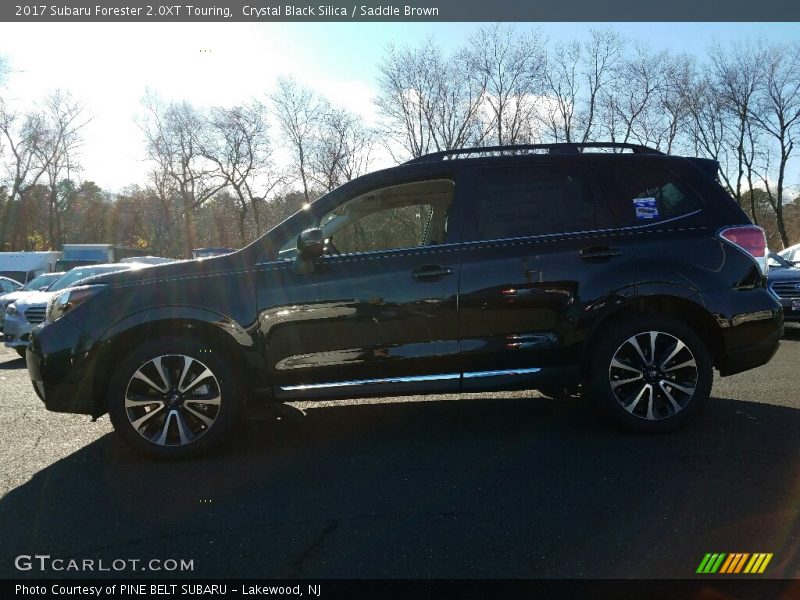 Crystal Black Silica / Saddle Brown 2017 Subaru Forester 2.0XT Touring