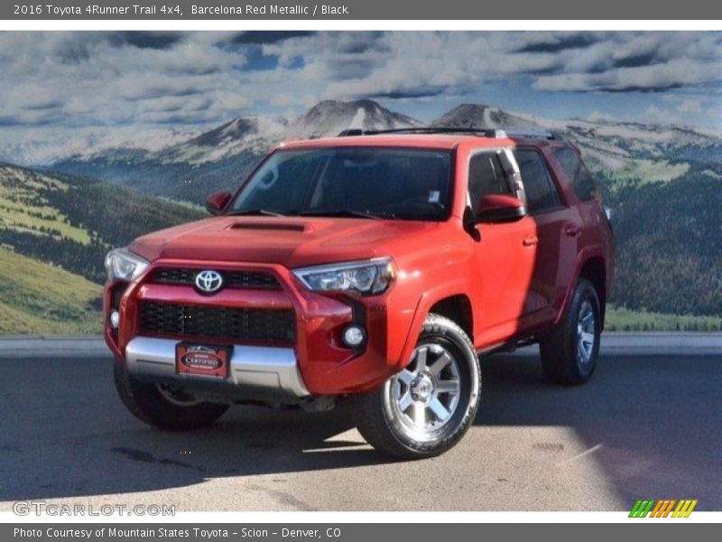Barcelona Red Metallic / Black 2016 Toyota 4Runner Trail 4x4