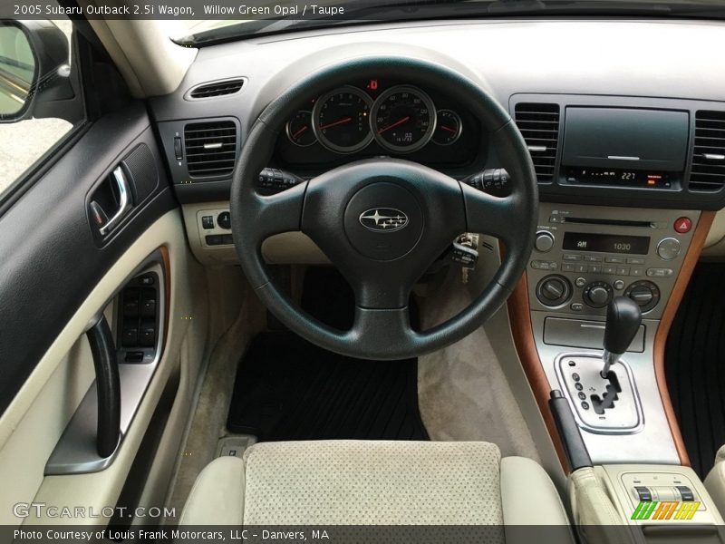 Willow Green Opal / Taupe 2005 Subaru Outback 2.5i Wagon