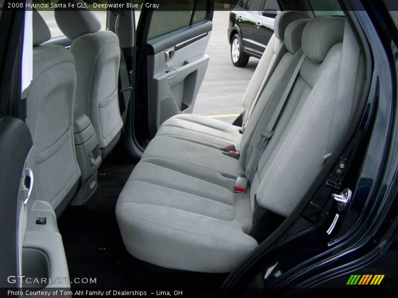 Deepwater Blue / Gray 2008 Hyundai Santa Fe GLS