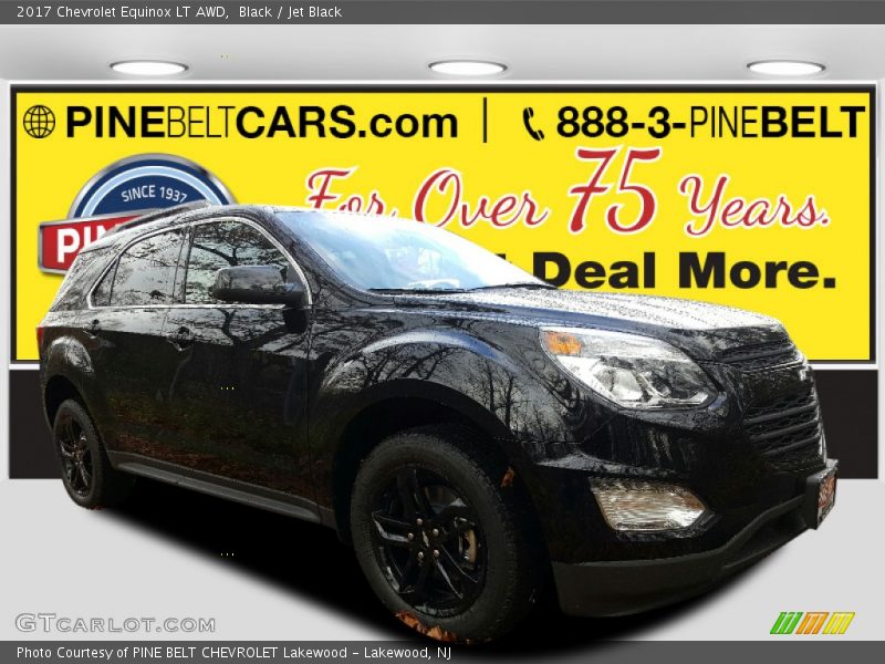 Black / Jet Black 2017 Chevrolet Equinox LT AWD