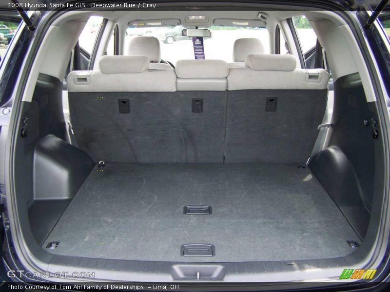 Deepwater Blue / Gray 2008 Hyundai Santa Fe GLS