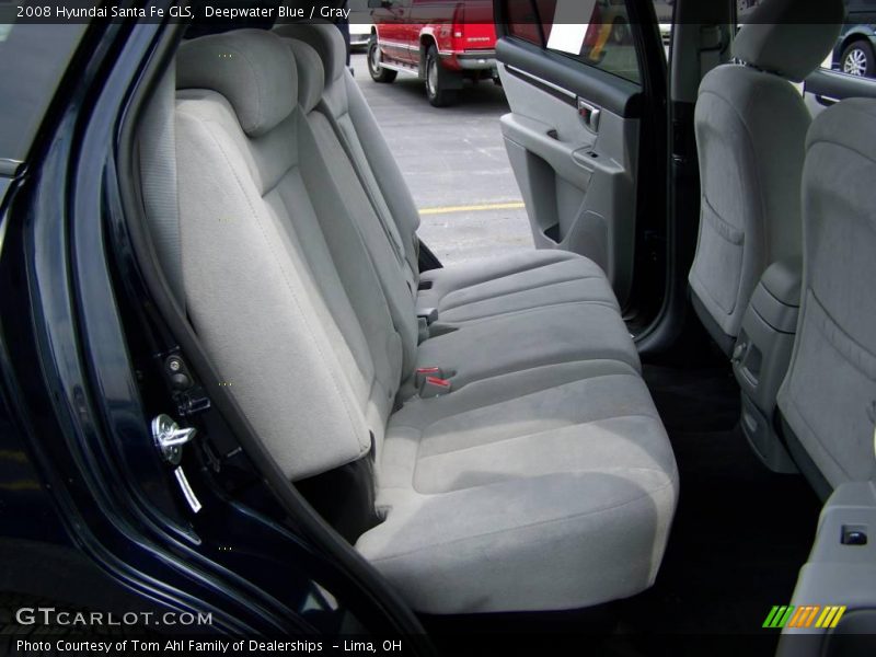 Deepwater Blue / Gray 2008 Hyundai Santa Fe GLS
