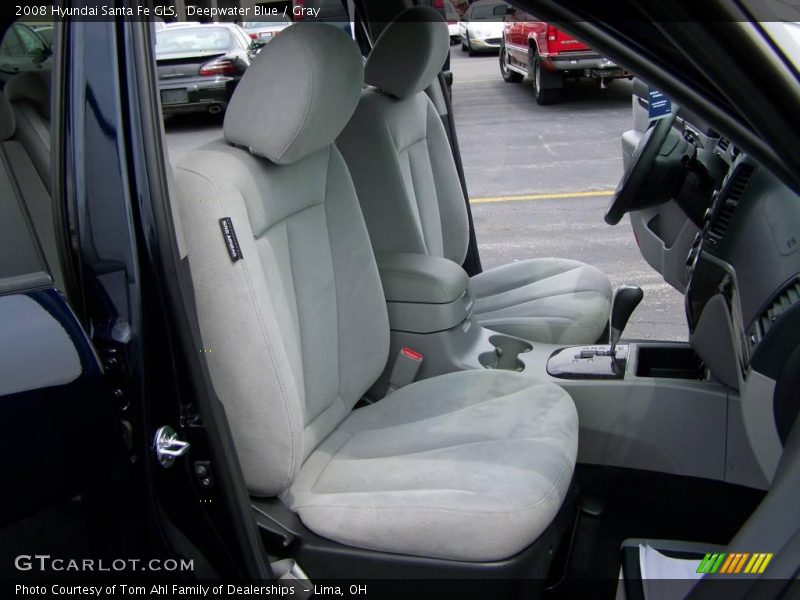 Deepwater Blue / Gray 2008 Hyundai Santa Fe GLS