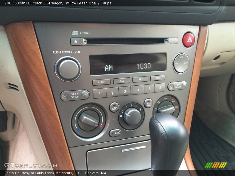Willow Green Opal / Taupe 2005 Subaru Outback 2.5i Wagon