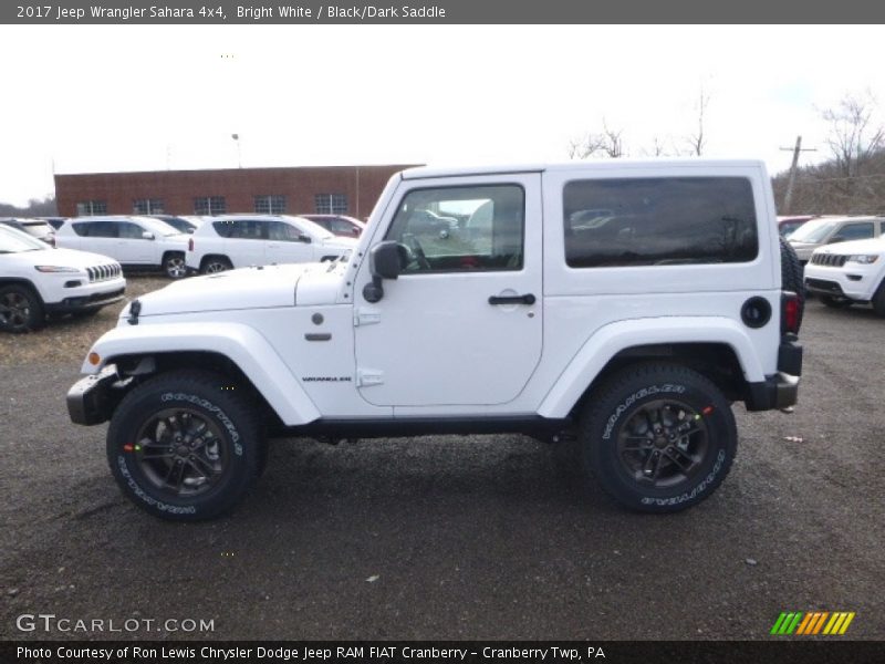Bright White / Black/Dark Saddle 2017 Jeep Wrangler Sahara 4x4
