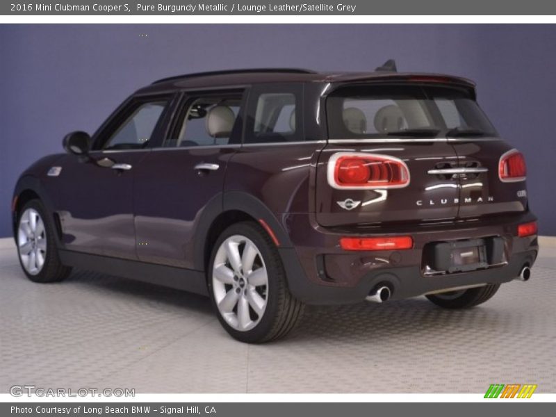 Pure Burgundy Metallic / Lounge Leather/Satellite Grey 2016 Mini Clubman Cooper S