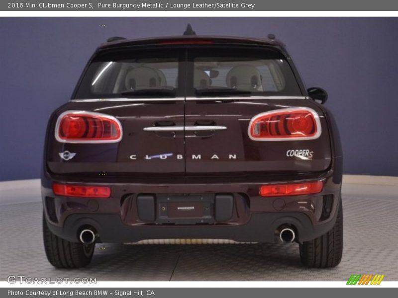 Pure Burgundy Metallic / Lounge Leather/Satellite Grey 2016 Mini Clubman Cooper S