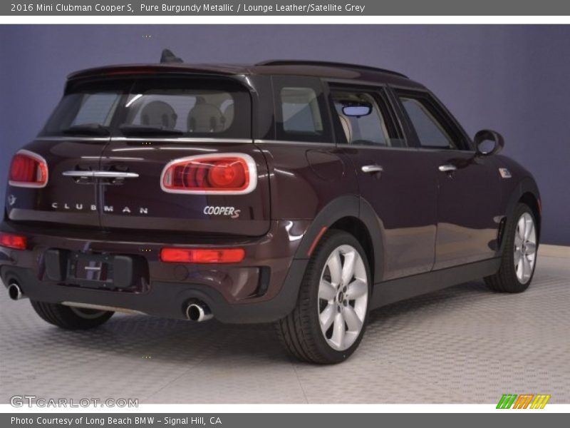Pure Burgundy Metallic / Lounge Leather/Satellite Grey 2016 Mini Clubman Cooper S