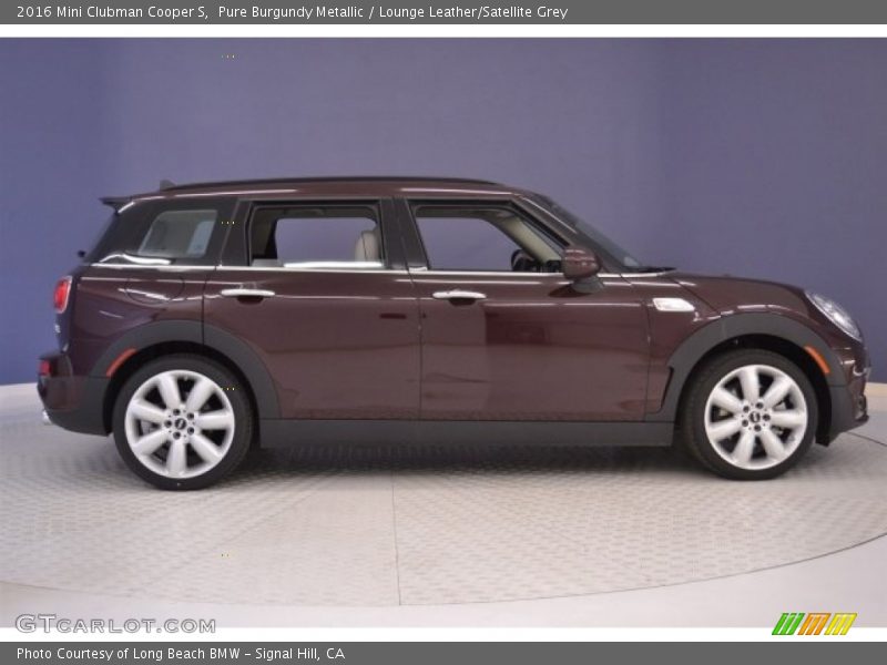 Pure Burgundy Metallic / Lounge Leather/Satellite Grey 2016 Mini Clubman Cooper S