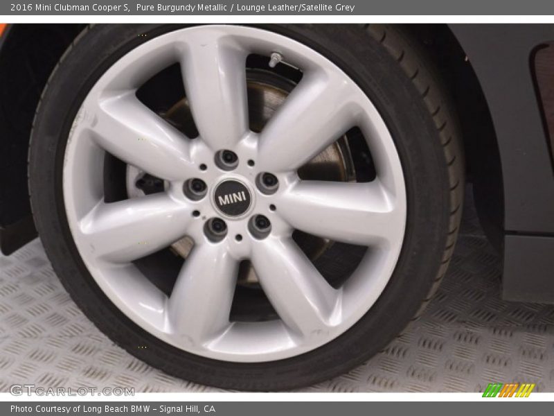 Pure Burgundy Metallic / Lounge Leather/Satellite Grey 2016 Mini Clubman Cooper S