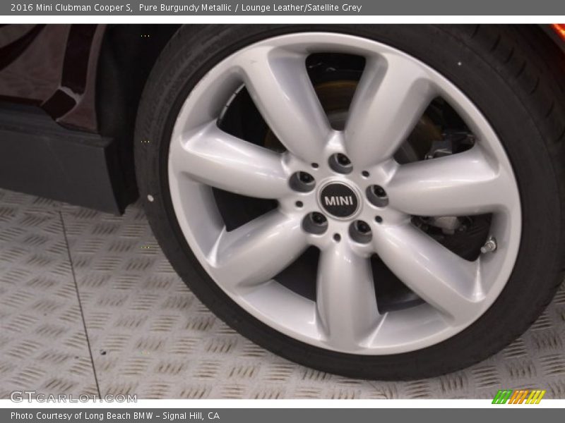 Pure Burgundy Metallic / Lounge Leather/Satellite Grey 2016 Mini Clubman Cooper S
