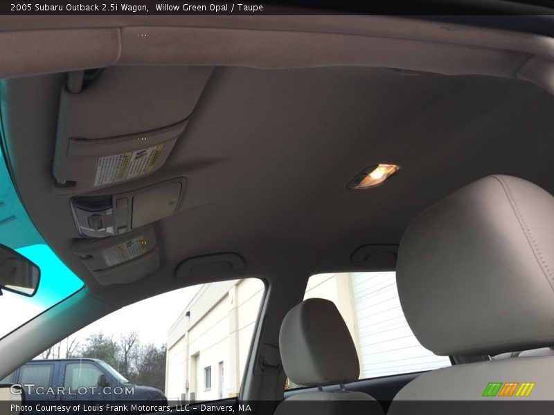 Willow Green Opal / Taupe 2005 Subaru Outback 2.5i Wagon