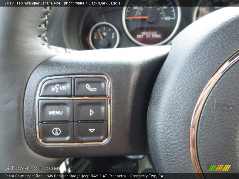 Bright White / Black/Dark Saddle 2017 Jeep Wrangler Sahara 4x4