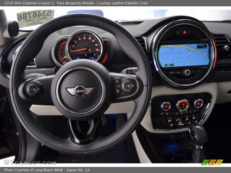 Pure Burgundy Metallic / Lounge Leather/Satellite Grey 2016 Mini Clubman Cooper S