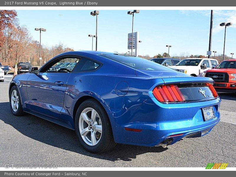 Lightning Blue / Ebony 2017 Ford Mustang V6 Coupe