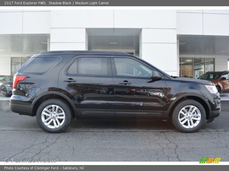 Shadow Black / Medium Light Camel 2017 Ford Explorer FWD