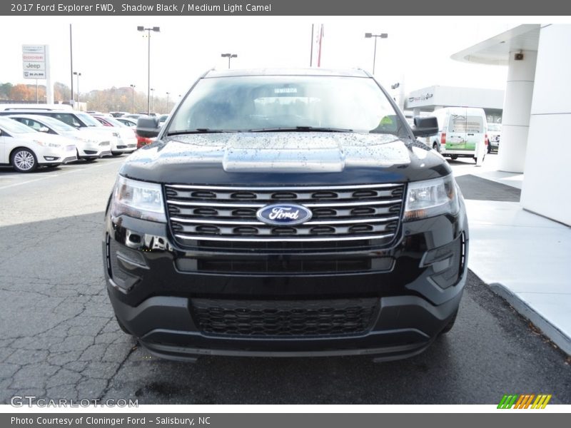 Shadow Black / Medium Light Camel 2017 Ford Explorer FWD