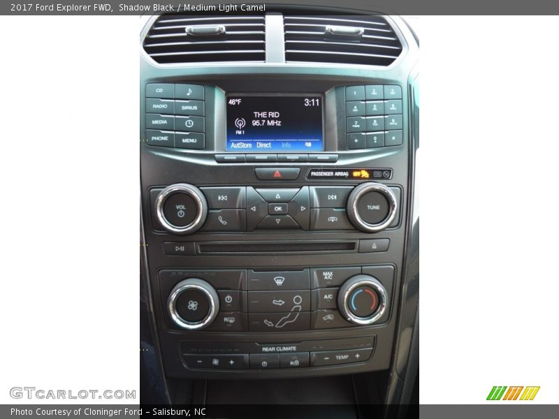Shadow Black / Medium Light Camel 2017 Ford Explorer FWD