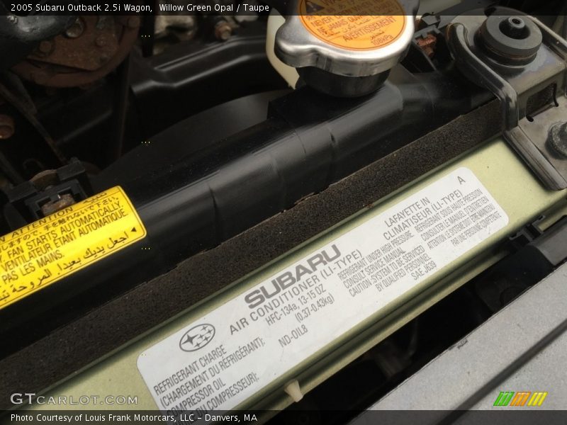 Willow Green Opal / Taupe 2005 Subaru Outback 2.5i Wagon