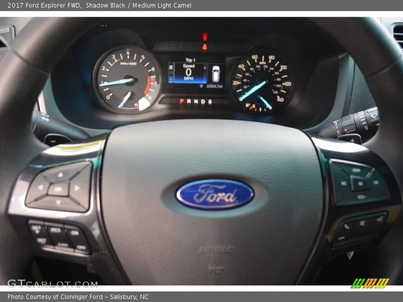 Shadow Black / Medium Light Camel 2017 Ford Explorer FWD