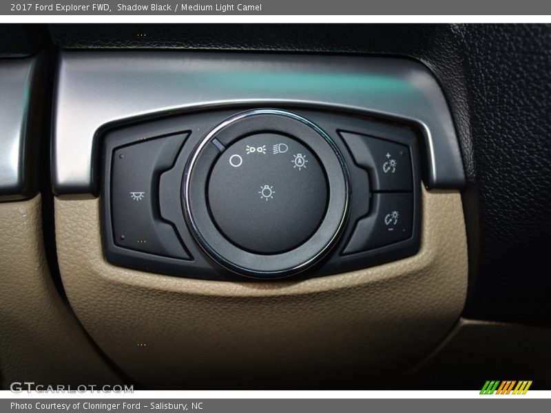 Shadow Black / Medium Light Camel 2017 Ford Explorer FWD