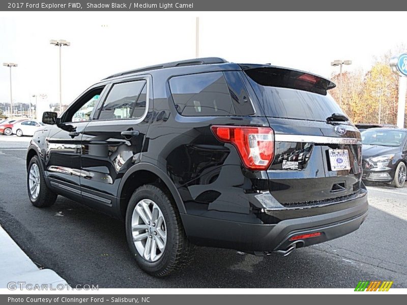 Shadow Black / Medium Light Camel 2017 Ford Explorer FWD