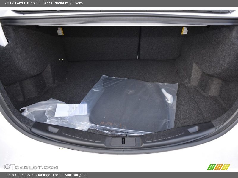 White Platinum / Ebony 2017 Ford Fusion SE