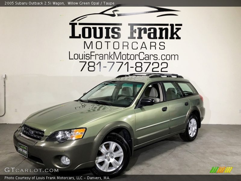 Willow Green Opal / Taupe 2005 Subaru Outback 2.5i Wagon