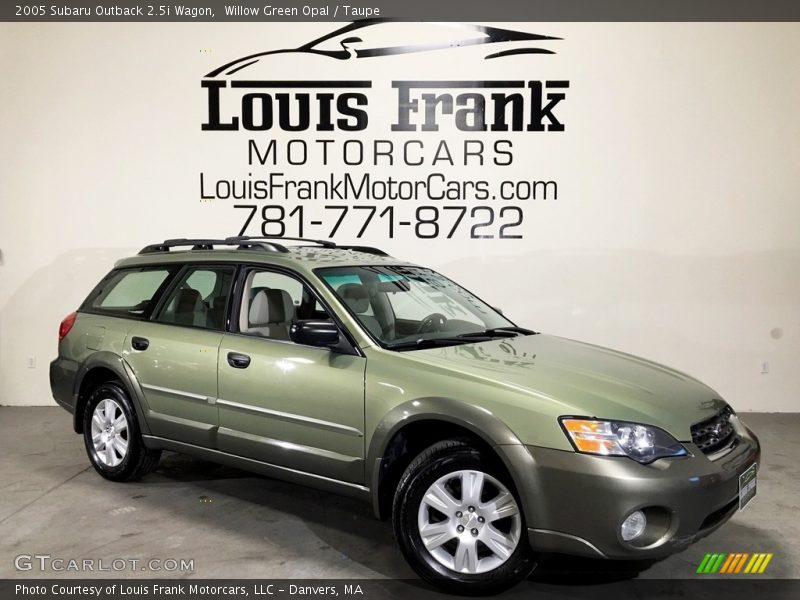 Willow Green Opal / Taupe 2005 Subaru Outback 2.5i Wagon