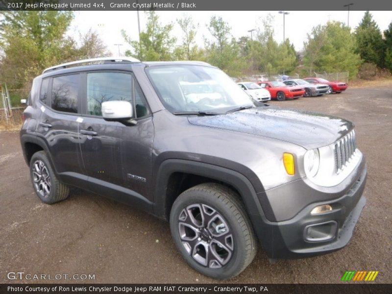 Granite Crystal Metallic / Black 2017 Jeep Renegade Limited 4x4