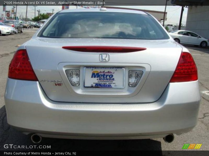 Alabaster Silver Metallic / Black 2006 Honda Accord EX V6 Sedan