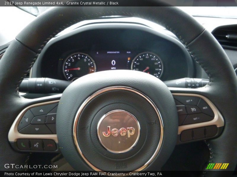 Granite Crystal Metallic / Black 2017 Jeep Renegade Limited 4x4